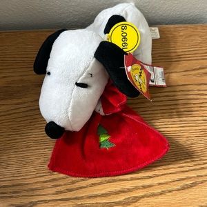 1990’s Celebrate Peanuts 60 Years Snoopy with Christmas Blanket